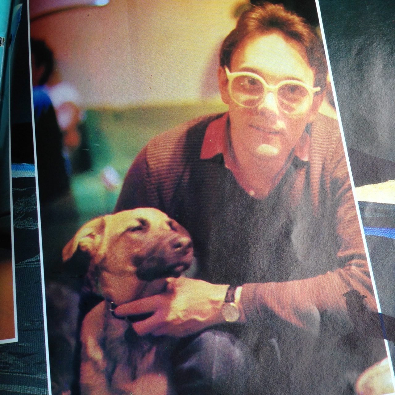 Trevor Horn and his dog